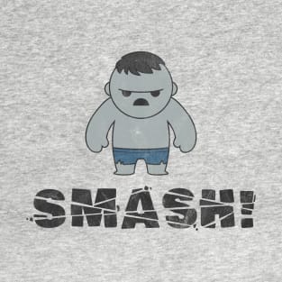 Kawaii Hulk SMASH! (Gray, Mr. Joe Fixit) T-Shirt